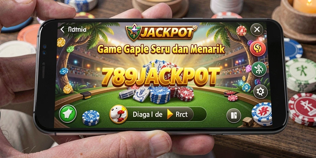 Tampilan menarik dari gameplay Gaple dalam 789JACKPOT.