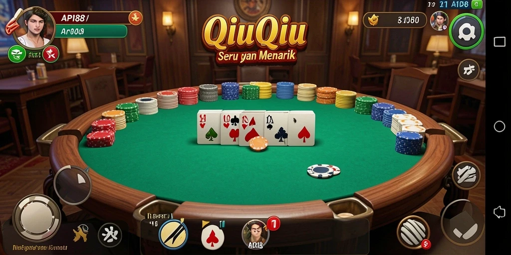 Screenshot menunjukkan intensitas gameplay QiuQiu yang mengasyikkan.