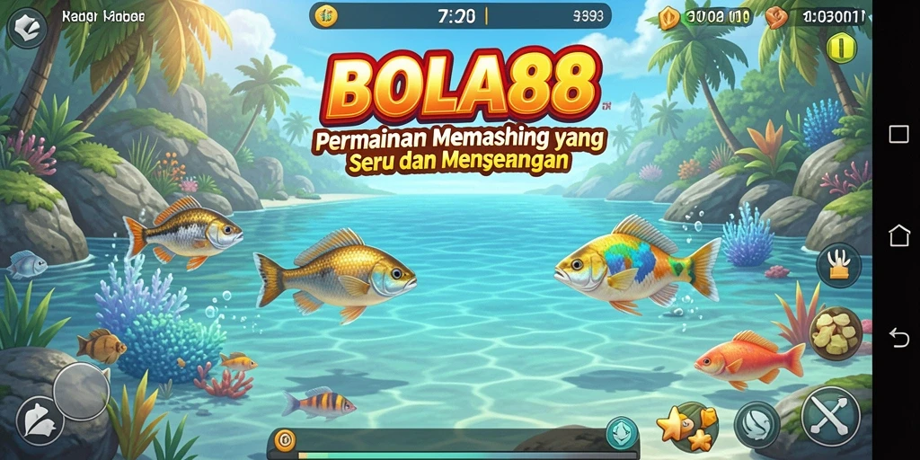 Gameplay memancing dalam BOLA88 yang seru dan menantang.
