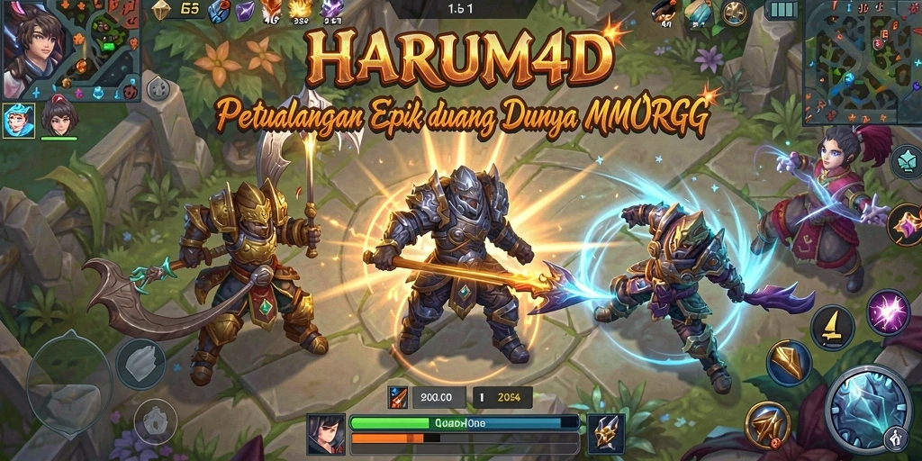 Tangkapan layar utama dari gameplay epik di HARUM4D.