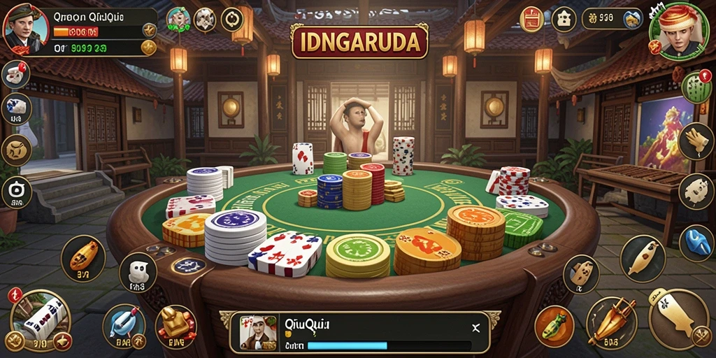 Screenshot gameplay <strong>IDNGARUDA</strong> yang seru dan penuh aksi QiuQiu.