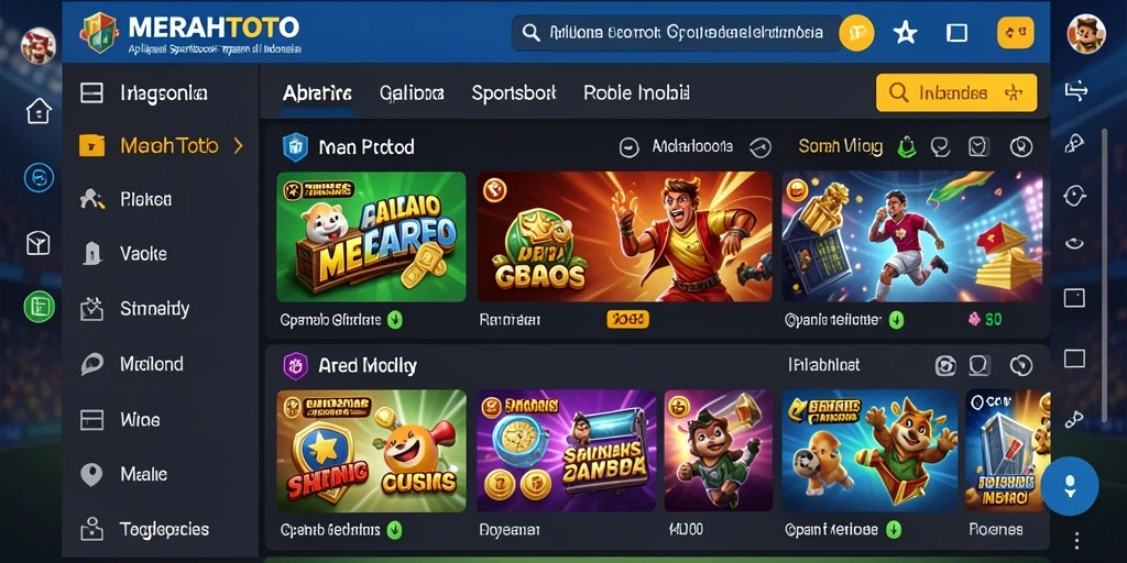 Screenshot dari gameplay MERAHTOTO menampilkan antarmuka taruhan yang intuitif.
