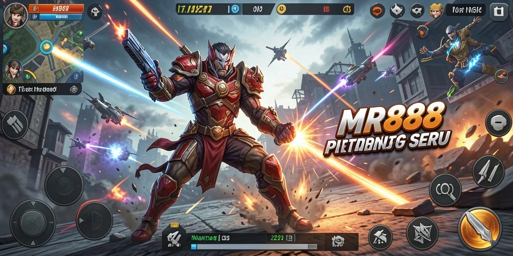 Tampilan gameplay seru dan mendebarkan dari MR888.