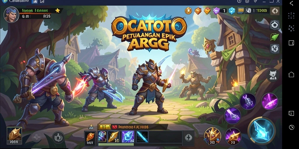 Tampilan dinamis dari gameplay ARPG yang menegangkan di OCATOTO.
