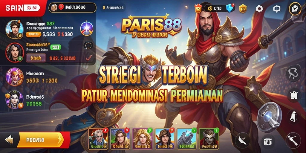 Tampilan gameplay menarik di PARIS88 dengan fokus strategi.