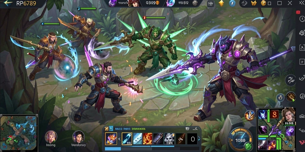 Tampilan gameplay seru dengan pertarungan intens di RP6789.