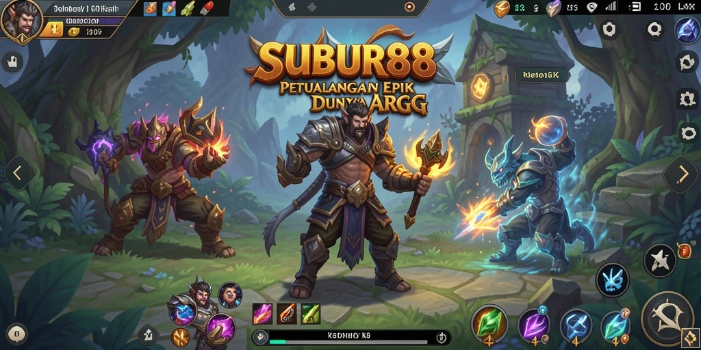 Screenshot gameplay SUBUR88 menampilkan aksi pertarungan yang seru dan grafis menakjubkan.